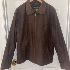 Eddie Bauer men’s jacket size L brown - EUC